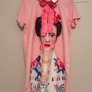 NEW FRIDAY KAHLO Pink Dress
